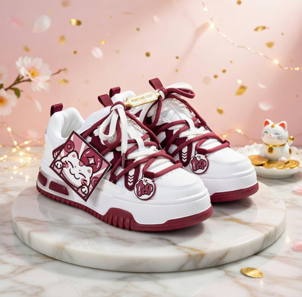 Kawaii Platform Sneakers, Pink Korean Harajuku Style Chunky Shoes | SoftSlipsy