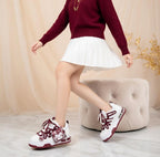 Kawaii Platform Sneakers, Pink Korean Harajuku Style Chunky Shoes | SoftSlipsy