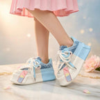 SoftSlipsy Kawaii Platform Sneakers: Chunky Trainers, Harajuku Style, Streetwear Shoes