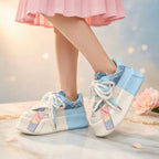 SoftSlipsy Chunky Platform Sneakers Women: Height Boost, Streetwear Trainers, Harajuku Style