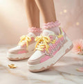 SoftSlipsy Kawaii Platform Sneakers Women: Chunky Sole, Harajuku Style Casual Shoes