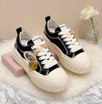SoftSlipsy Canvas Platform Sneakers Women Thick Sole Casual Trainers Soft Girl Everyday Shoes