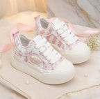 SoftSlipsy Canvas Platform Sneakers Women Thick Sole Casual Trainers Soft Girl Everyday Shoes