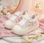 SoftSlipsy Women's Canvas Chunky Platform Sneakers – Lightweight Everyday Trainers