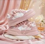 SoftSlipsy Denim Platform Sneakers Women Chunky Sole Skate Trainers Streetwear Casual Shoes