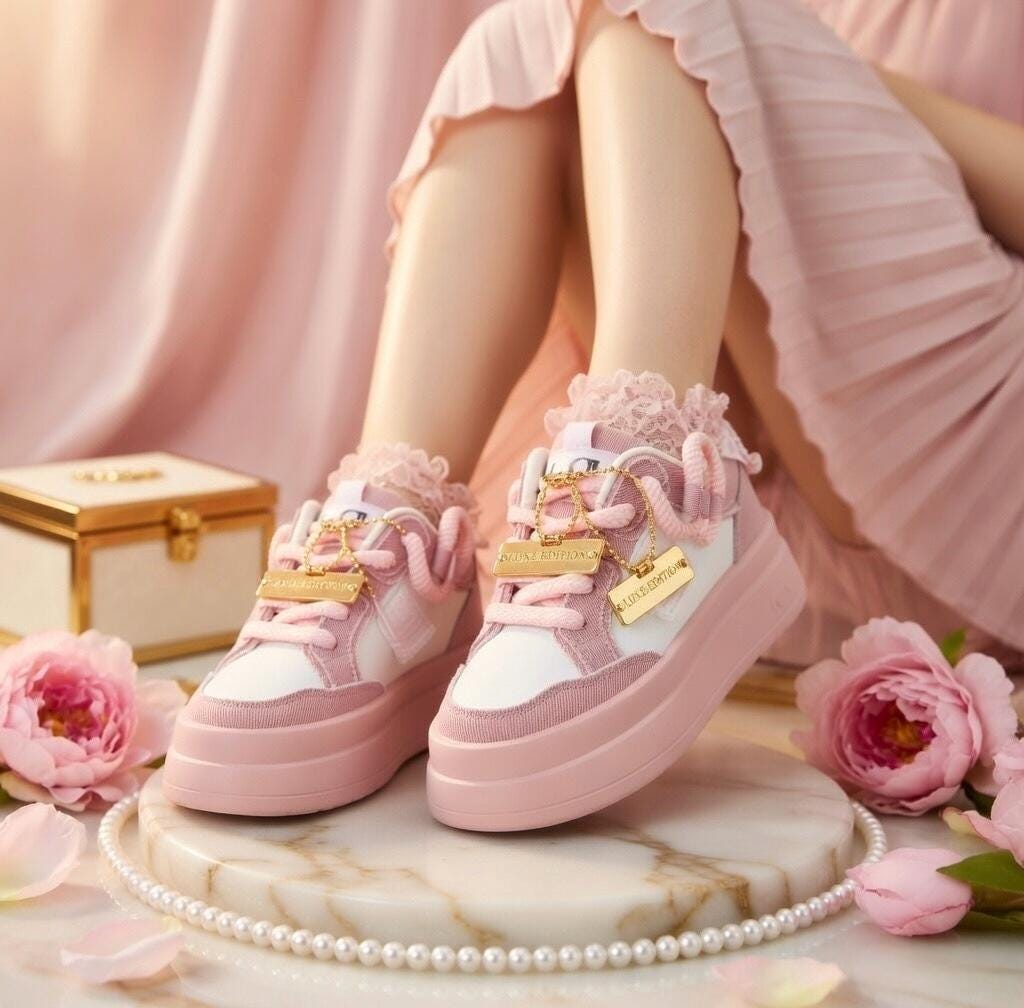 SoftSlipsy Denim Platform Sneakers Women Chunky Sole Skate Trainers Streetwear Casual Shoes