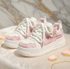 SoftSlipsy Women’s Chunky Platform Sneakers – Cotton Candy Pink