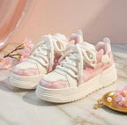 SoftSlipsy Women’s Chunky Platform Sneakers – Cotton Candy Pink