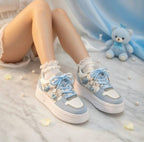 SoftSlipsy Kawaii Bear Platform Sneakers Women Pink Chunky Trainers | Streetwear Comfort Shoes
