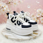 SoftSlipsy Women's Platform Sneakers: Playful Chunky Trainers, Streetwear Comfort Shoes