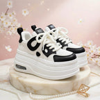SoftSlipsy Women's Platform Sneakers: Playful Chunky Trainers, Streetwear Comfort Shoes