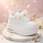 SoftSlipsy Women's Platform Sneakers: Playful Chunky Trainers, Streetwear Comfort Shoes