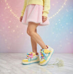 SoftSlipsy Women's Candy Color Platform Sneakers | Chunky Sole Streetwear Trainers