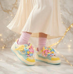 SoftSlipsy Women's Candy Color Platform Sneakers | Chunky Sole Streetwear Trainers
