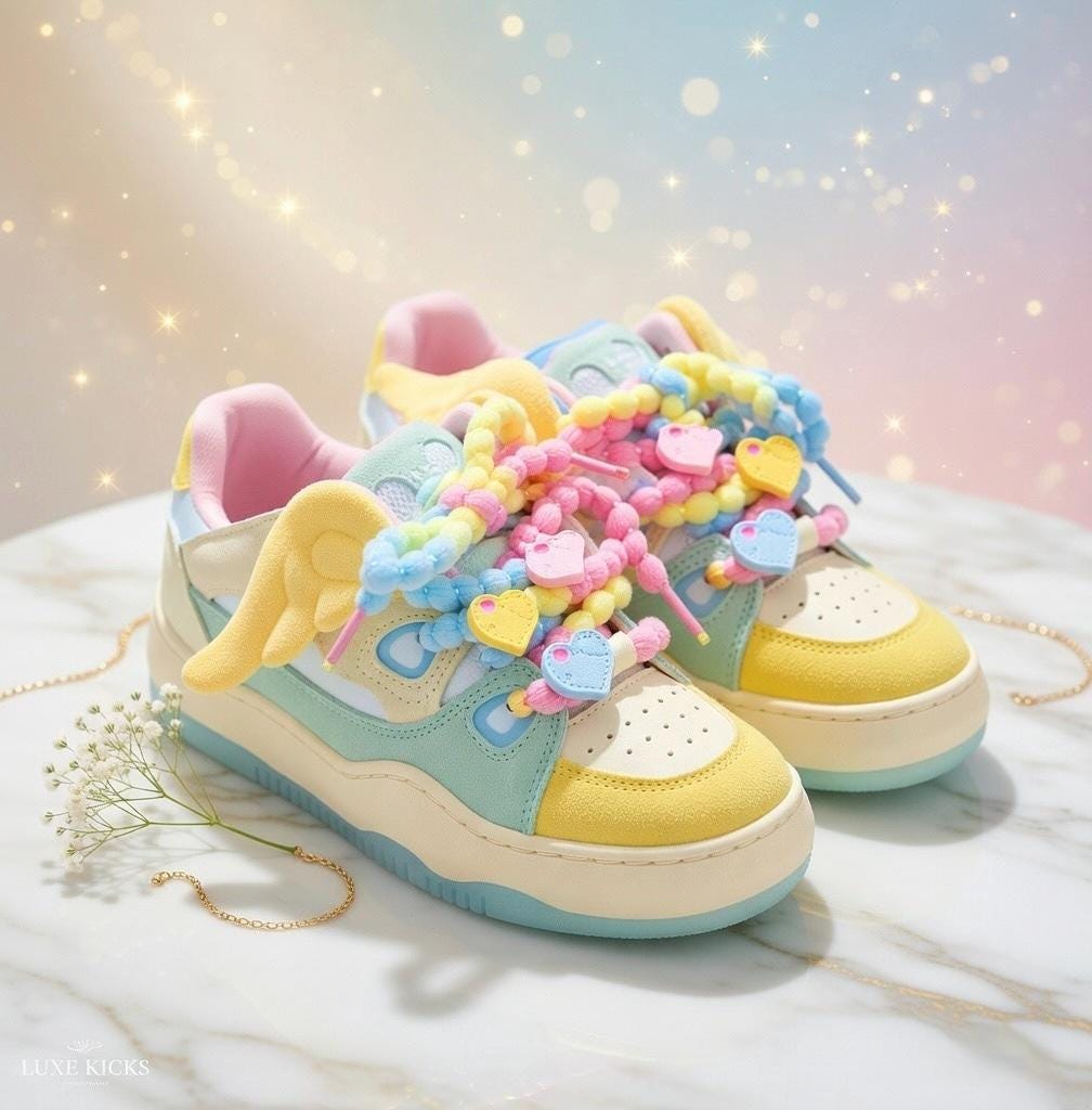 SoftSlipsy Women's Candy Color Platform Sneakers | Chunky Sole Streetwear Trainers