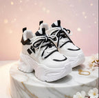 SoftSlipsy Chunky Platform Sneakers Women Height Increasing Korean Streetwear Trainers Thick Sole