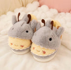 Shark Bee Hybrid Plush Slippers | Soft Cozy Fuzzy Indoor Shoes | SoftSlipsy