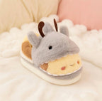 Shark Bee Hybrid Plush Slippers | Soft Cozy Fuzzy Indoor Shoes | SoftSlipsy
