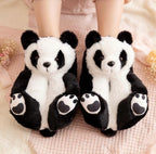 Plush Panda Bear Slippers | Ultra-Soft Cozy Indoor Shoes | SoftSlipsy