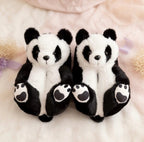 Plush Panda Bear Slippers | Ultra-Soft Cozy Indoor Shoes | SoftSlipsy