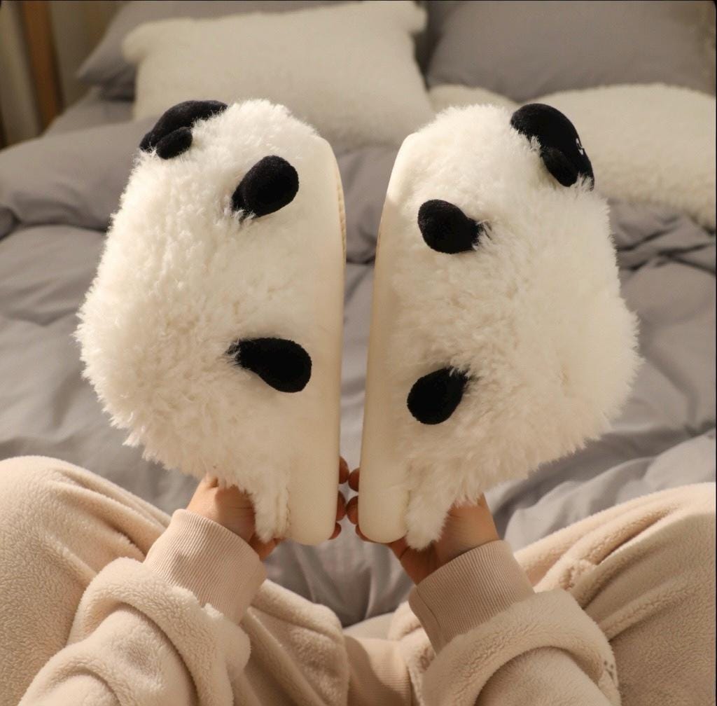 Women's Sheep Plush Slippers | Fluffy Animal House Shoes, Cozy Winter Warmth | SoftSlipsy