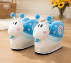 Snail Platform Slippers Women | Fluffy Kawaii Animal House Shoes (Height Boost) | SoftSlipsy