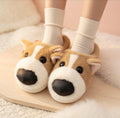Plush Dog Slippers | Cozy Warm Animal House Shoes for Women | SoftSlipsy
