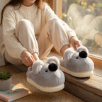 Plush Koala Slippers | Soft Animal House Shoes, Cozy Indoor Warmth | SoftSlipsy