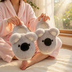 Plush Koala Slippers | Soft Animal House Shoes, Cozy Indoor Warmth | SoftSlipsy