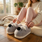 Plush Koala Slippers | Soft Animal House Shoes, Cozy Indoor Warmth | SoftSlipsy