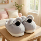 Plush Koala Slippers | Soft Animal House Shoes, Cozy Indoor Warmth | SoftSlipsy