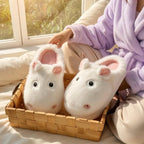 Plush Hippo Slippers | Cozy Animal House Shoes, Warm Winter Loungewear | SoftSlipsy