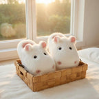 Plush Hippo Slippers | Cozy Animal House Shoes, Warm Winter Loungewear | SoftSlipsy