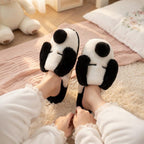 Plush Dog Slippers | Cozy Puppy Animal House Shoes, Winter Warmth | SoftSlipsy