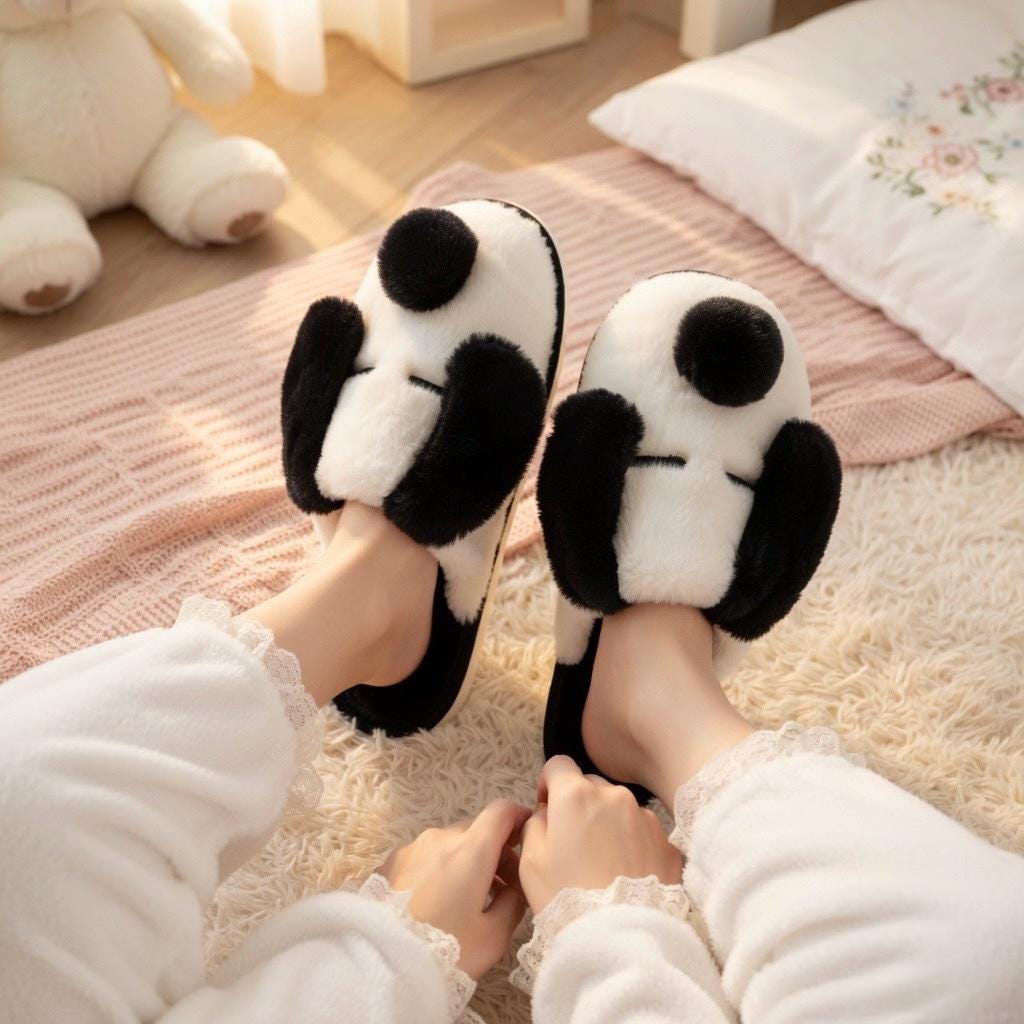 Plush Dog Slippers | Cozy Puppy Animal House Shoes, Winter Warmth | SoftSlipsy