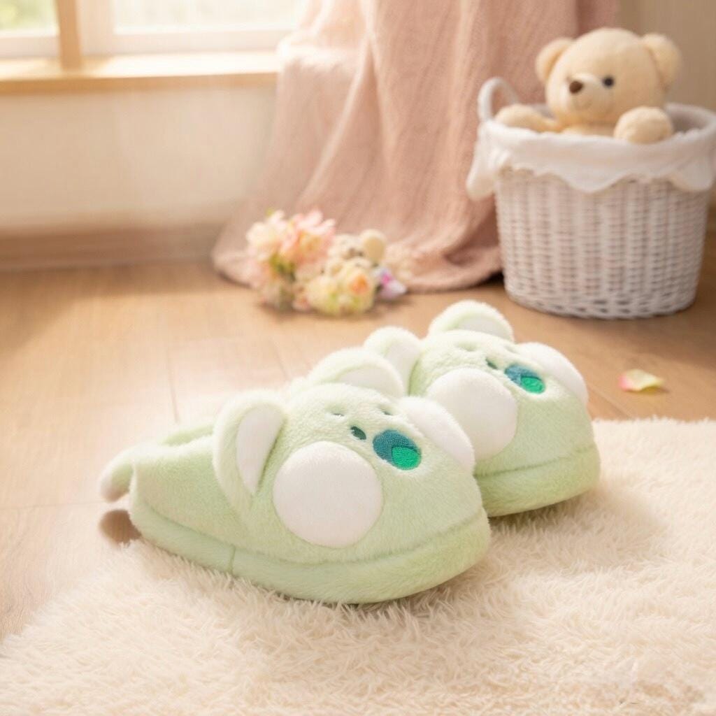 Plush Pig Animal Slippers | Cozy Fluffy Indoor House Shoes | SoftSlipsy