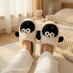Plush Sheep Slippers | Cozy Fluffy Animal House Shoes (Non-slip Sole) | SoftSlipsy