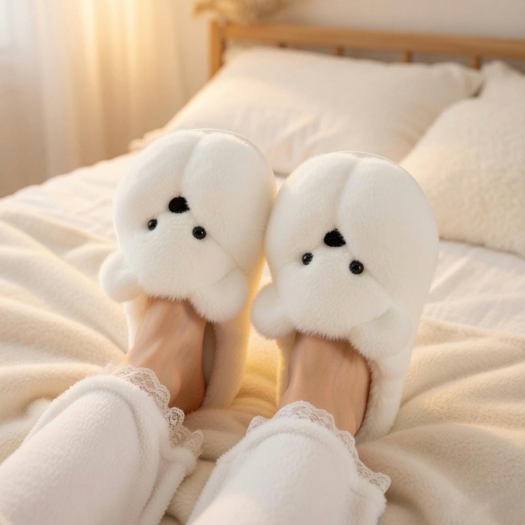 Plush Bear Slippers | Cozy Cartoon Animal House Shoes, Winter Warmth| SoftSlipsy