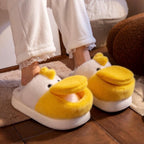 Plush Duck Slippers | Cozy Cartoon Animal House Shoes, Winter Warmth | SoftSlipsy