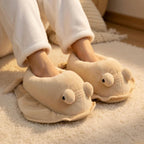 Plush Fish Slippers | Cozy Animal House Shoes, Winter Indoor Comfort | SoftSlipsy