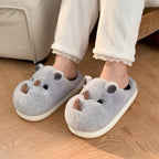 Rhino Slippers Plush Animal Slippers Women | Cute Rhinoceros House Slippers | Cartoon Indoor Slippers | Cozy Home Shoes Gift | SoftSlipsy