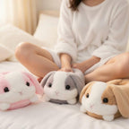 Plush Bunny Slippers | Soft Cozy Indoor Winter Shoes | SoftSlipsy