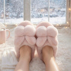 Pink Bunny Slippers: Plush Faux Fur, Warm and Cozy | SoftPixllea