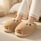 Viral Capybara Plush Slippers | Soft Cozy Winter Indoor Shoes | SoftSlipsy