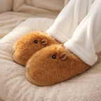 Viral Capybara Plush Slippers | Soft Cozy Winter Indoor Shoes | SoftSlipsy