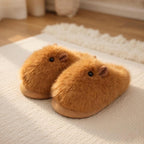 Viral Capybara Plush Slippers | Soft Cozy Winter Indoor Shoes | SoftSlipsy