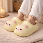 Plush Cat Slippers | Cozy Warm Winter House Shoes for Women | SoftSlipsy