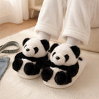 Plush Panda Slippers | Soft Warm Cartoon Animal House Shoes | SoftSlipsy