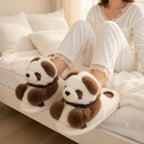 Plush Panda Slippers | Soft Warm Cartoon Animal House Shoes | SoftSlipsy