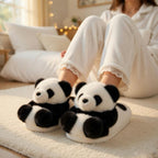 Plush Panda Slippers | Soft Warm Cartoon Animal House Shoes | SoftSlipsy